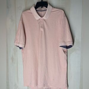 Lululemon Evolution pink short sleeve polo,‎ size large